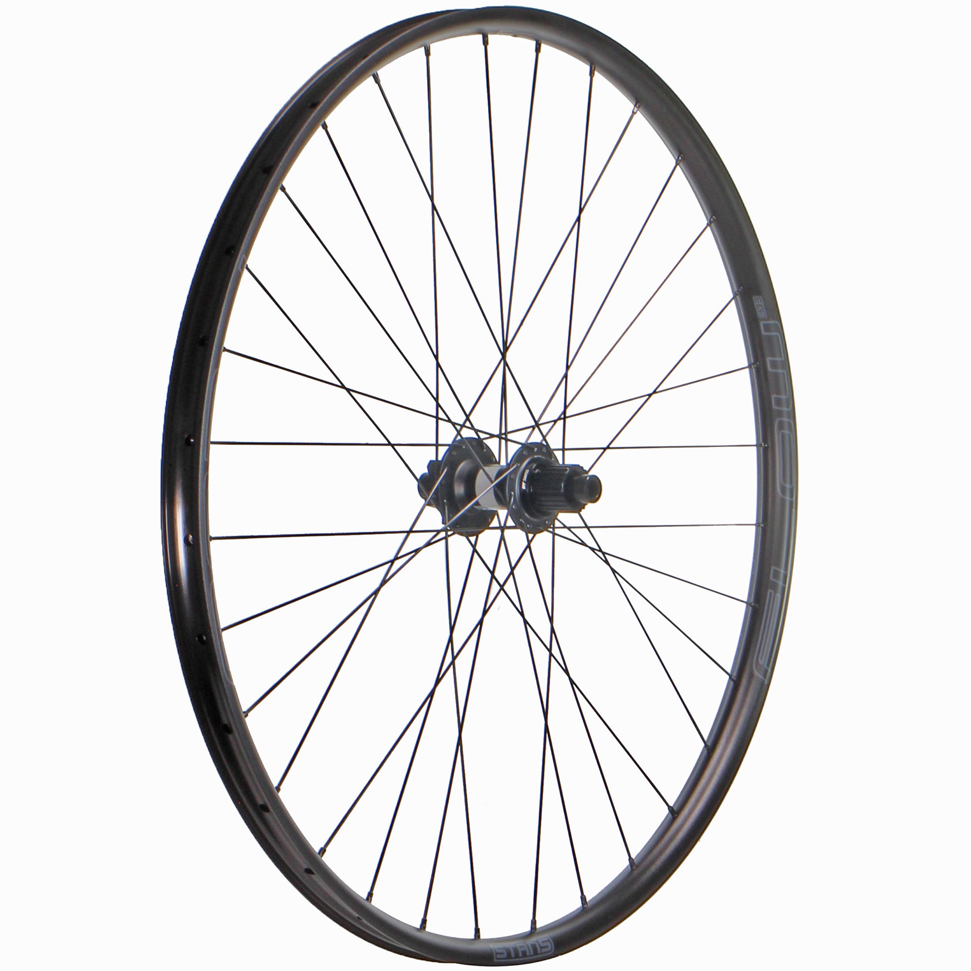 Wheels Wheel Factory Wheel Factory Stans Flow EX3 27.5" DT 370 LN Rear Wheel 12x148 MS Dark Slate Gray