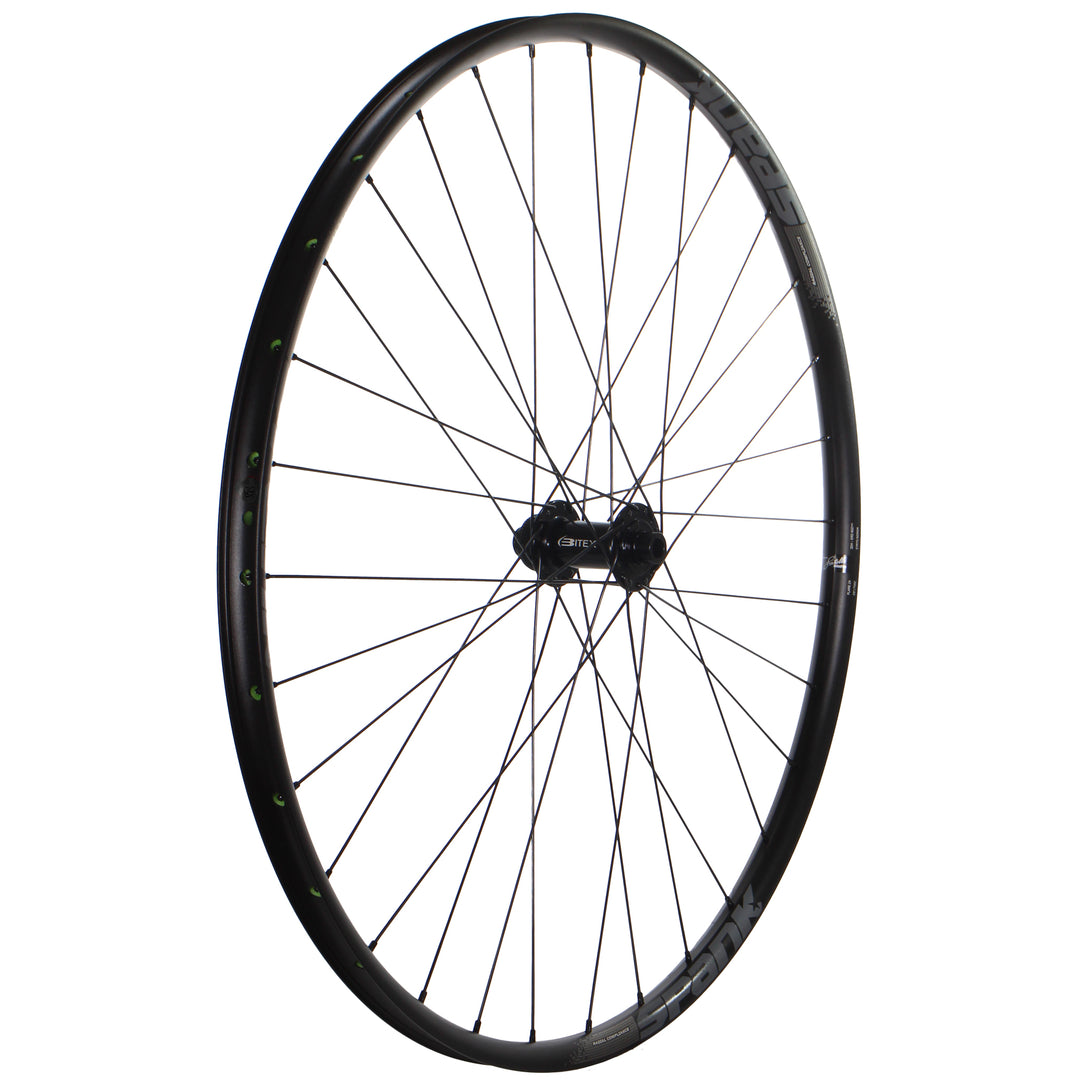 Wheels Wheel Factory Wheel Factory DT G540 700c Bitex BX106 Front Wheel 12x100 TA Dark Slate Gray
