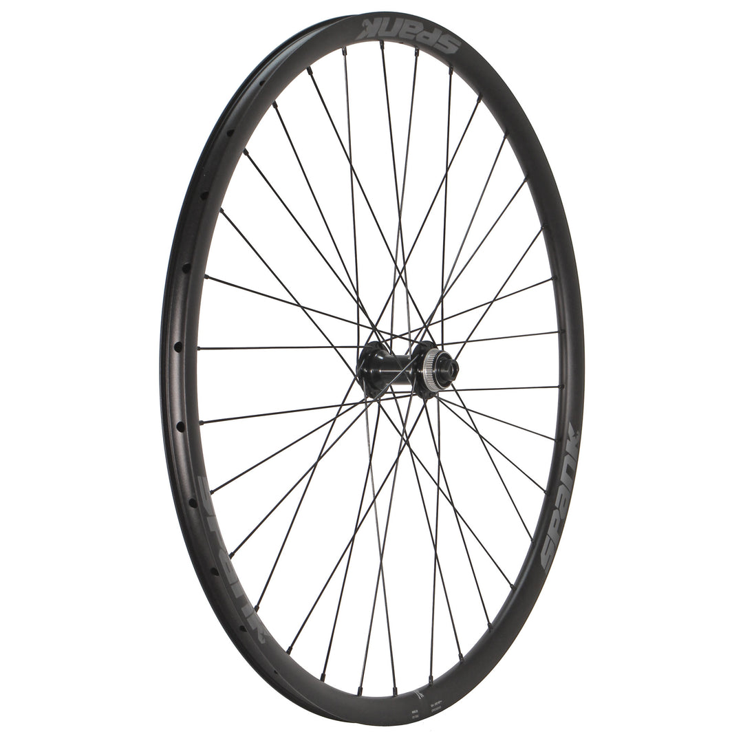 Wheels Wheel Factory Wheel Factory Spank Wing22 700c Shimano Tiagra F Wheel 12x100 TA Dark Slate Gray