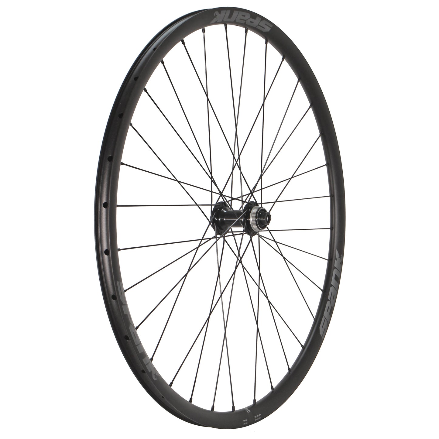 Wheels Wheel Factory Wheel Factory Spank Wing22 700c Shimano Tiagra F Wheel 12x100 TA Dark Slate Gray