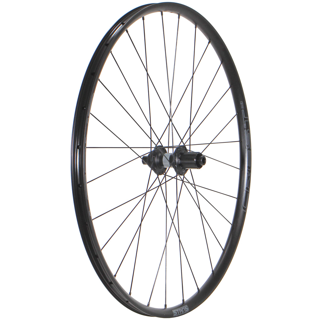 Wheels Wheel Factory Wheel Factory Stans Crest MK4 DT 370 LN 12x142 TA HG rd (8-11sp) Dark Slate Gray