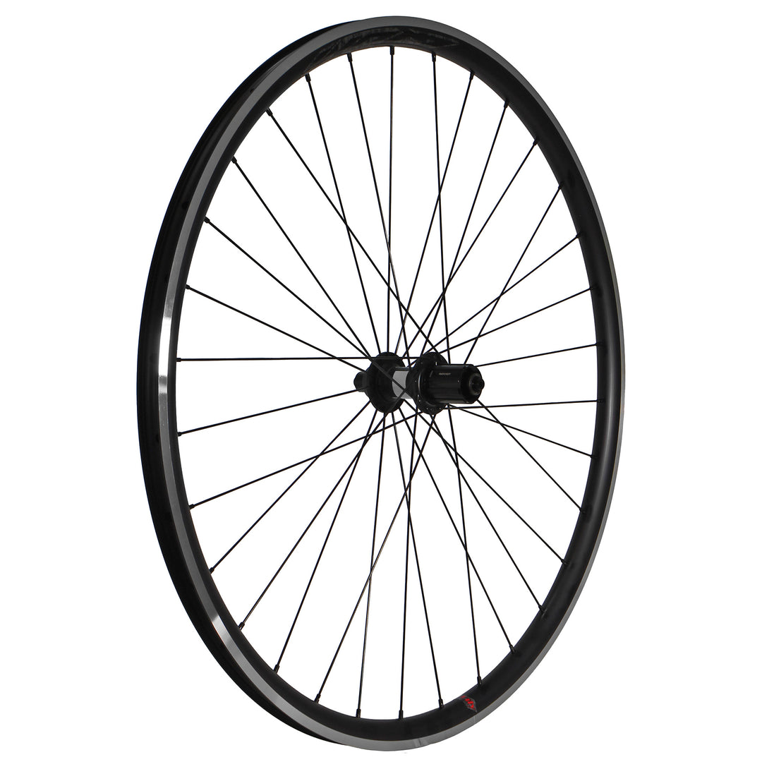 Wheels Wheel Factory Wheel Factory Velocity Quill Rim Brake 700c DT 350 10x130 QR HG-rd Black