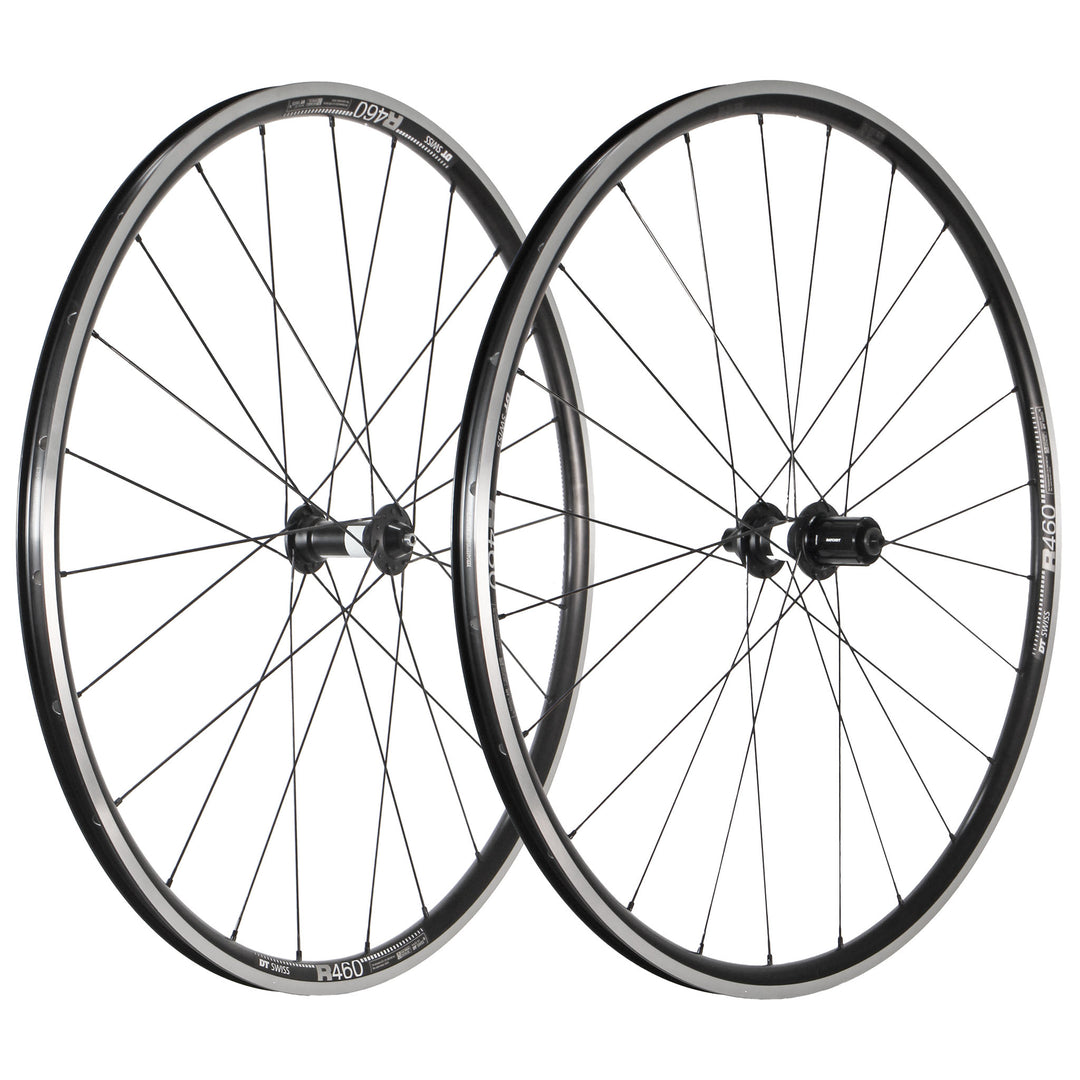 700c Wheels Wheel Factory Wheel Factory DT R460 700c DT 350 Wheelset QRx100/130 HG 11sp road Dark Slate Gray