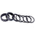 Headset Spacers Wheels Manufacturing Wheels Manufacturing StackRight Headset Spacer Kit - Black Dark Slate Gray