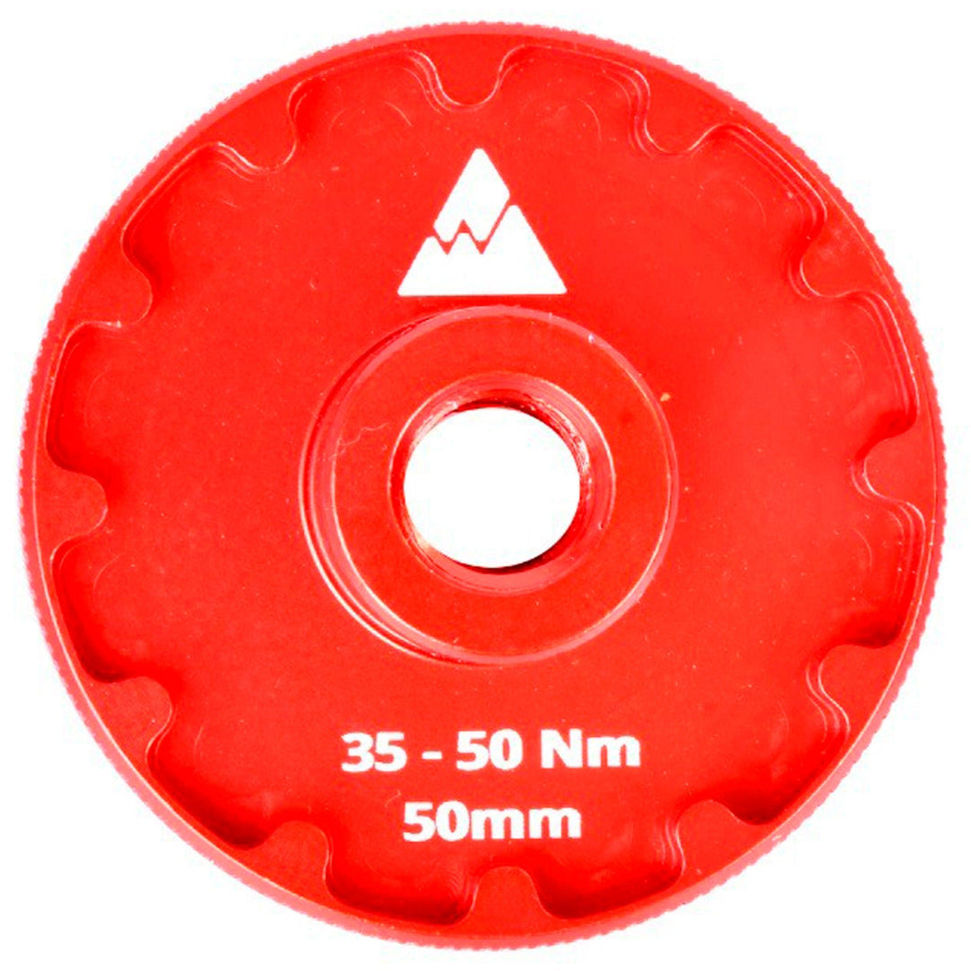 Bottom Bracket Tools Wheels Manufacturing Wheels Manufacturing Thin Flange Bottom Bracket Socket - Praxis 50mm 12-notch Orange Red