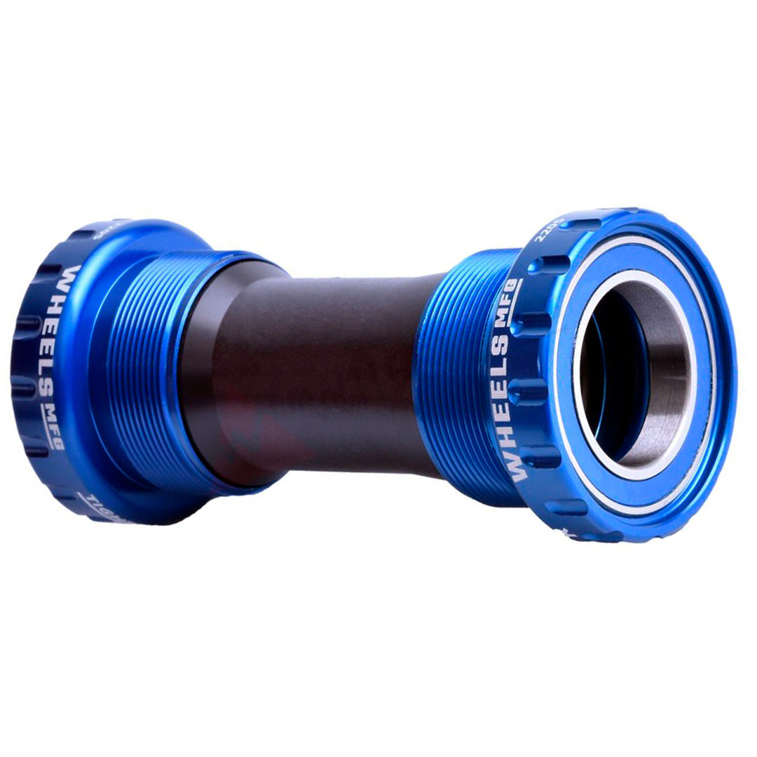 Bottom Brackets Wheels Manufacturing Wheels Manufacturing BSA Bottom Bracket - Shimano Hollowtech II Spindle ABEC 3 Blue Midnight Blue