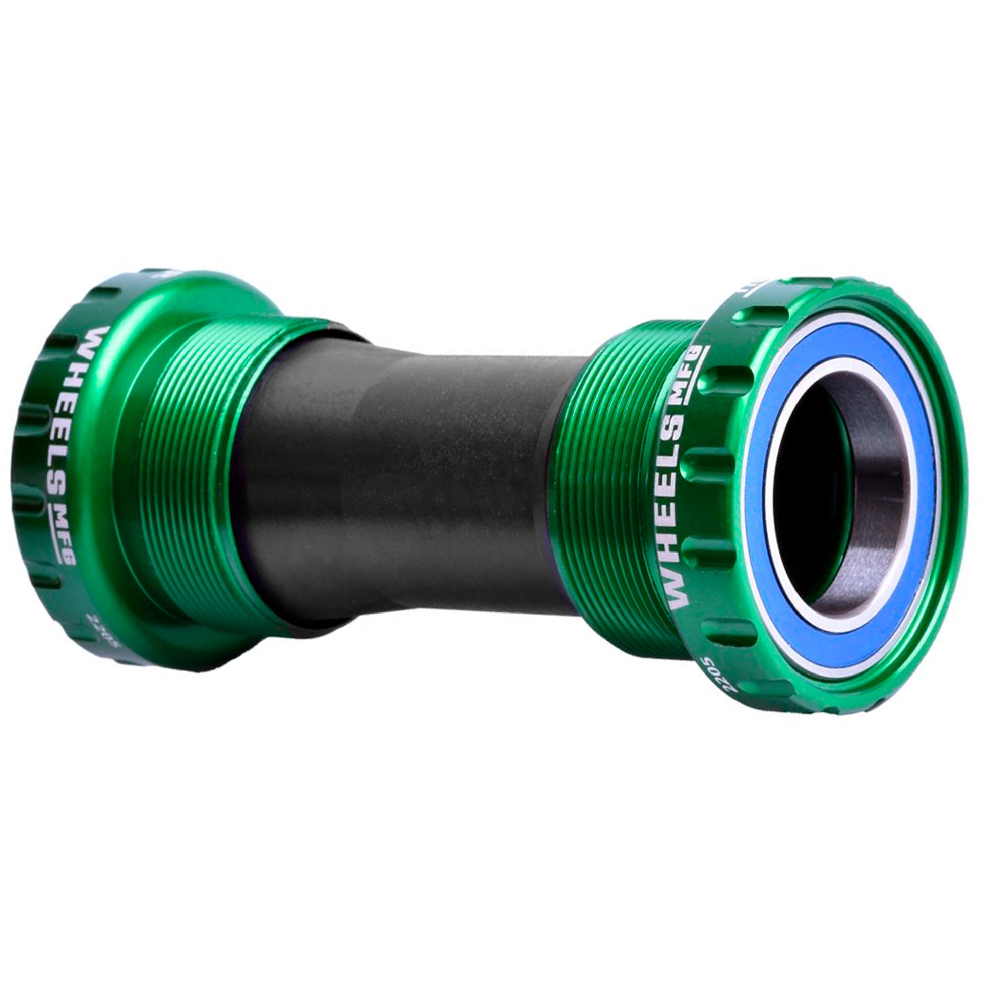Bottom Brackets Wheels Manufacturing Wheels Manufacturing BSA Bottom Bracket - Shimano Hollowtech II Spindle ABEC 3 Green Dark Slate Gray