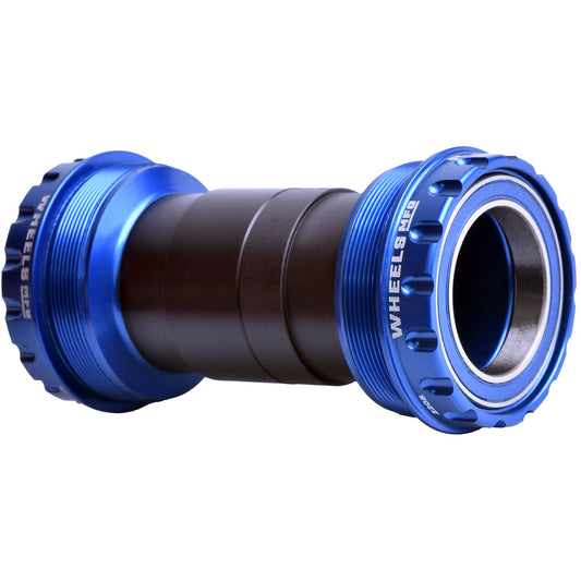 Bottom Brackets Wheels Manufacturing Wheels Manufacturing T47 Outboard Bottom Bracket - For 30mm Spindle ABEC-3 Bearings Fits Frames 68mm-100mm BB Shells Blue Dark Slate Gray