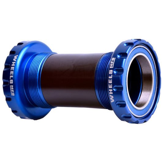 Bottom Brackets Wheels Manufacturing Wheels Manufacturing BSA 30 Bottom Bracket - English BSA Frame Interface ABEC-3 Bearings For 30mm Spindle Blue Dark Slate Gray