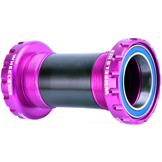 Bottom Brackets Wheels Manufacturing Wheels Manufacturing BSA 30 Bottom Bracket - English BSA Frame Interface ABEC-3 Bearings For 30mm Spindle Purple Medium Orchid
