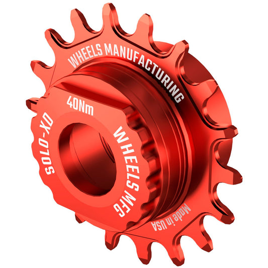 Freehubs Wheels Manufacturing Wheels Manufacturing SOLO-XD XD/XDR Single Speed Conversion Kit - 18t For SRAM XD/XDR Freehub Red Firebrick