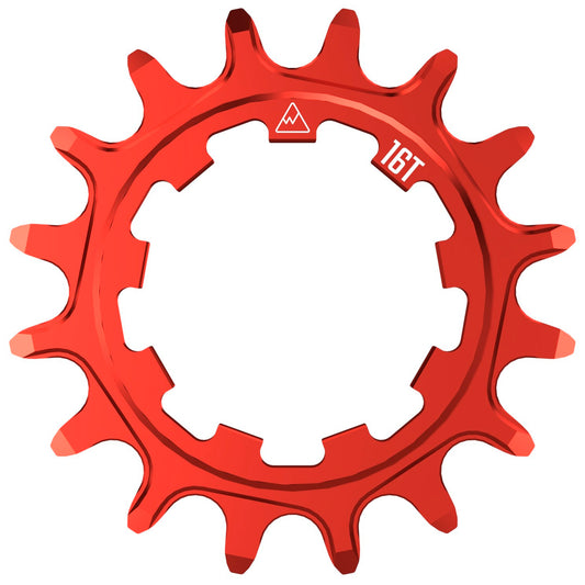 Freehubs Wheels Manufacturing Wheels Manufacturing SOLO-SPEED Cog - 16t Fits SOLO-SPLINE SOLO-XD kits Red Firebrick