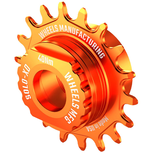 Freehubs Wheels Manufacturing Wheels Manufacturing SOLO-XD XD/XDR Single Speed Conversion Kit - 18t For SRAM XD/XDR Freehub Orange Orange Red