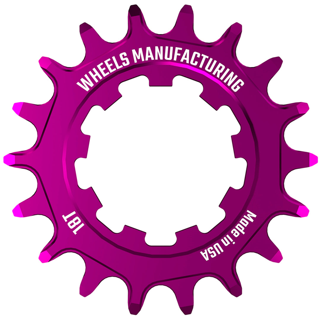 Freehubs Wheels Manufacturing Wheels Manufacturing SOLO-SPEED Cog - 18t Fits SOLO-SPLINE SOLO-XD kits Purple Dark Magenta