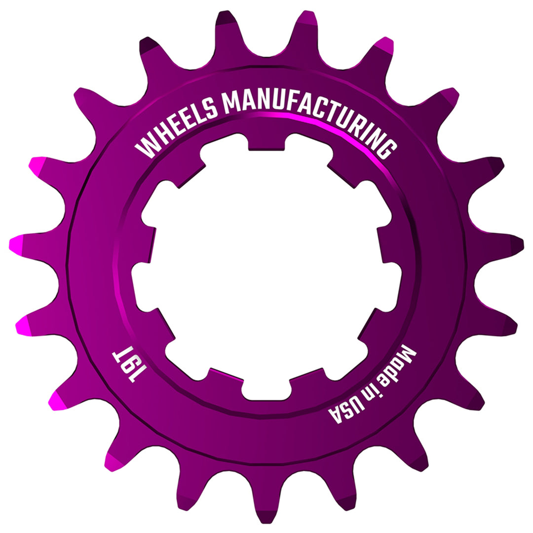Freehubs Wheels Manufacturing Wheels Manufacturing SOLO-SPEED Cog - 19t Fits SOLO-SPLINE SOLO-XD kits Purple Dark Magenta