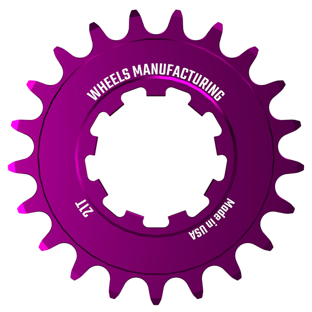 Freehubs Wheels Manufacturing Wheels Manufacturing SOLO-SPEED Cog - 21t Fits SOLO-SPLINE SOLO-XD kits Purple Dark Magenta