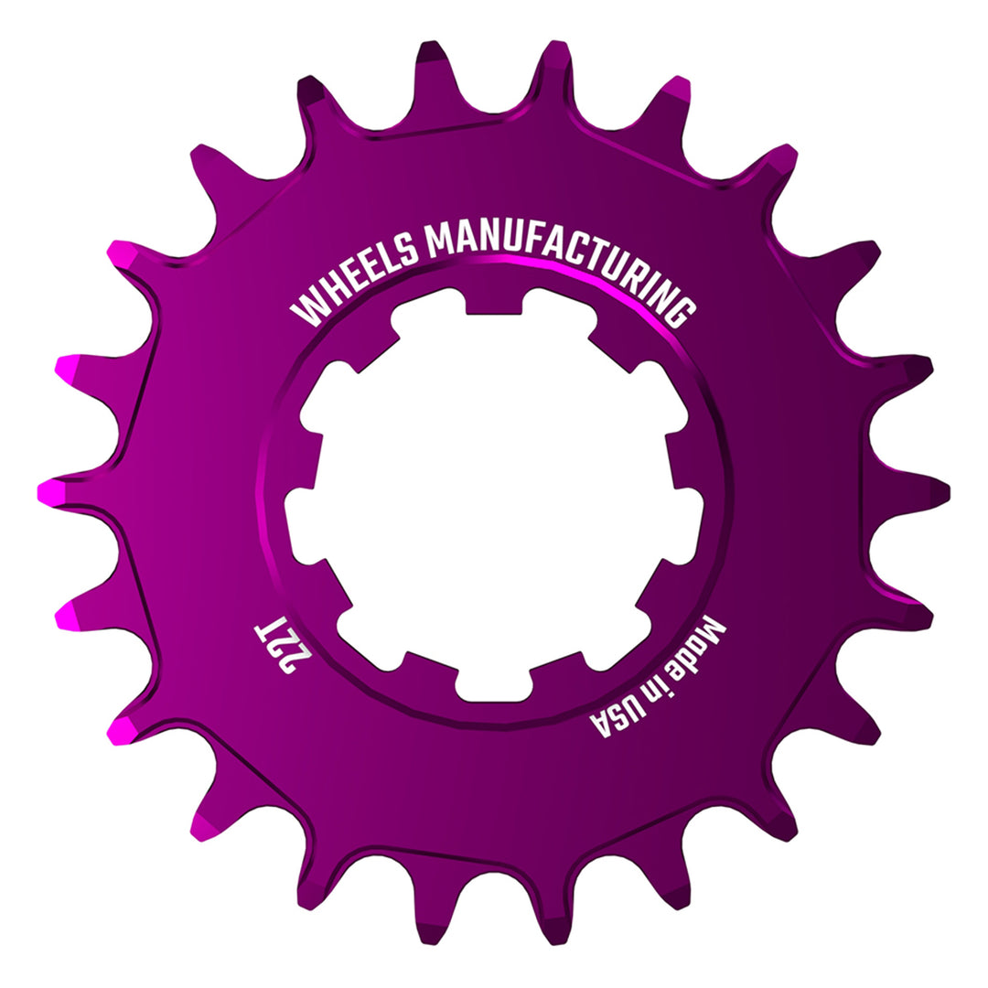 Freehubs Wheels Manufacturing Wheels Manufacturing SOLO-SPEED Cog - 22t Fits SOLO-SPLINE SOLO-XD kits Purple Dark Magenta
