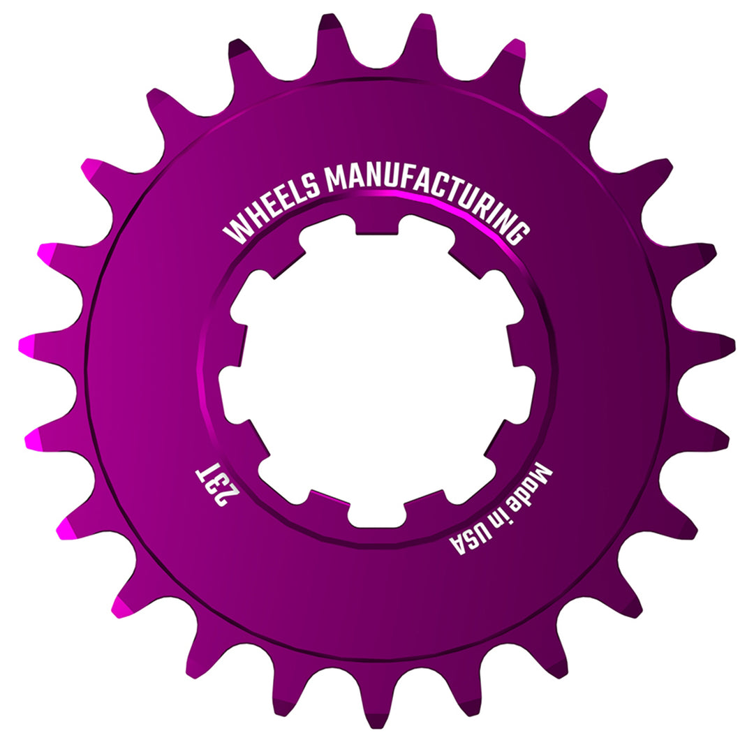 Freehubs Wheels Manufacturing Wheels Manufacturing SOLO-SPEED Cog - 23t Fits SOLO-SPLINE SOLO-XD kits Purple Dark Magenta