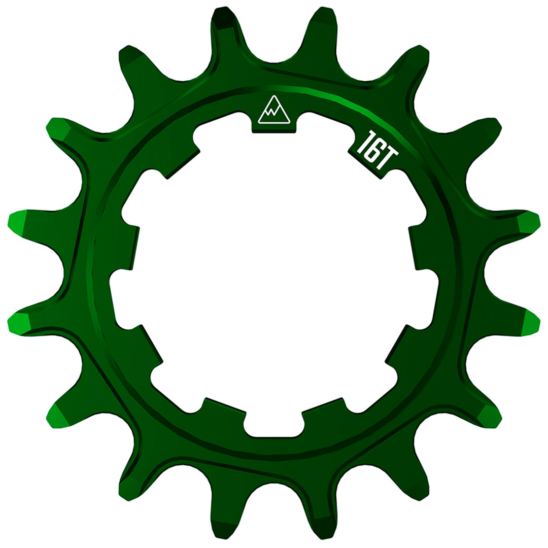 Freehubs Wheels Manufacturing Wheels Manufacturing SOLO-SPEED Cog - 16t Fits SOLO-SPLINE SOLO-XD kits Green Dark Green