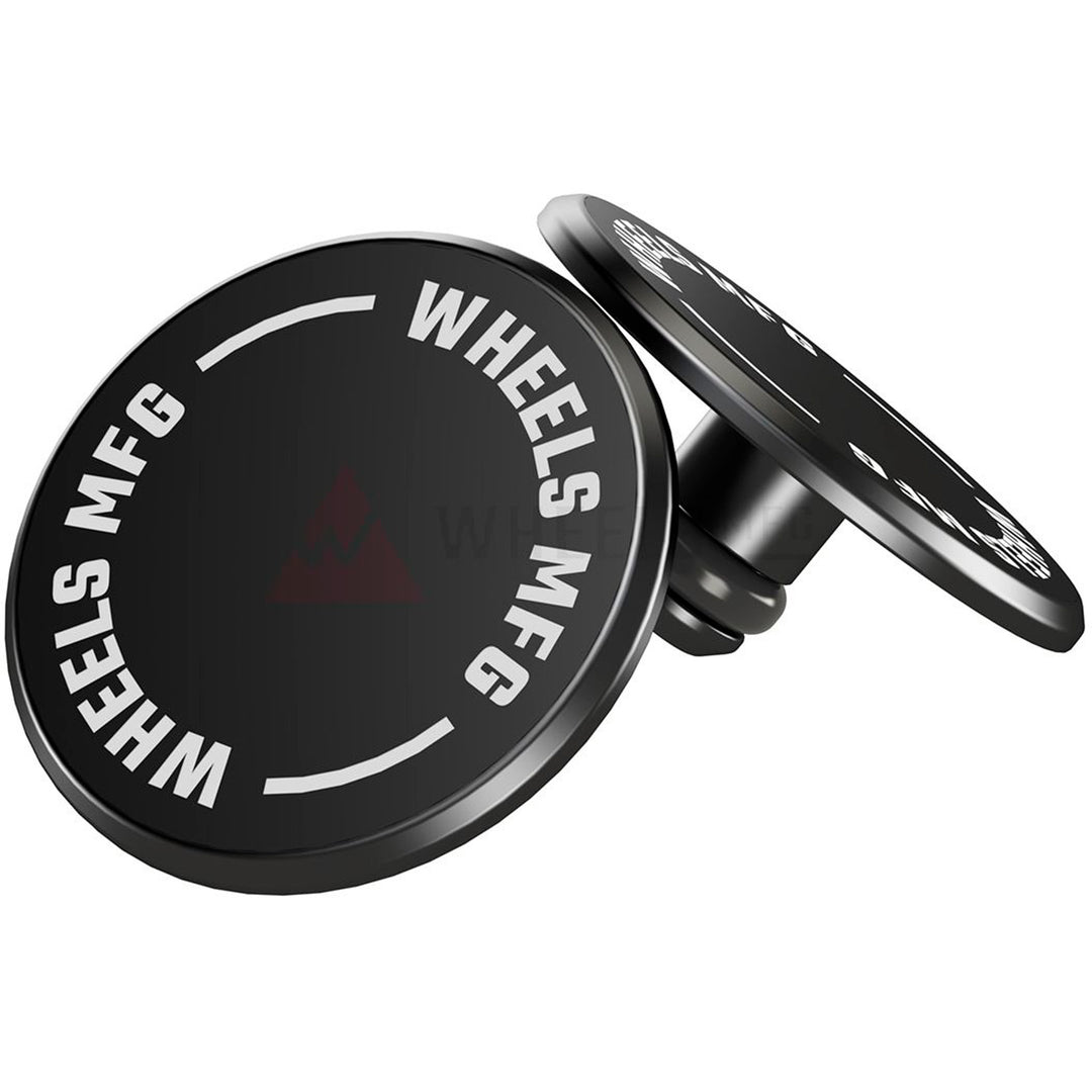 Axles & Axle Parts Wheels Manufacturing Wheels Manufacturing Wheels Manufacturing Standard Thru Axle Cap Set - Black Dark Slate Gray