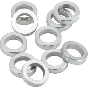 Chainring Bolts and Hardware Wheels Manufacturing Wheels Manufacturing 3.0mm Aluminum Chainring Spacer Bag/20 Light Gray