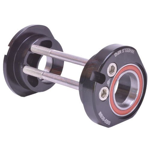Bottom Brackets Wheels Manufacturing Wheels Mfg BB30 EBB 24mm Angular Contact Black Dim Gray