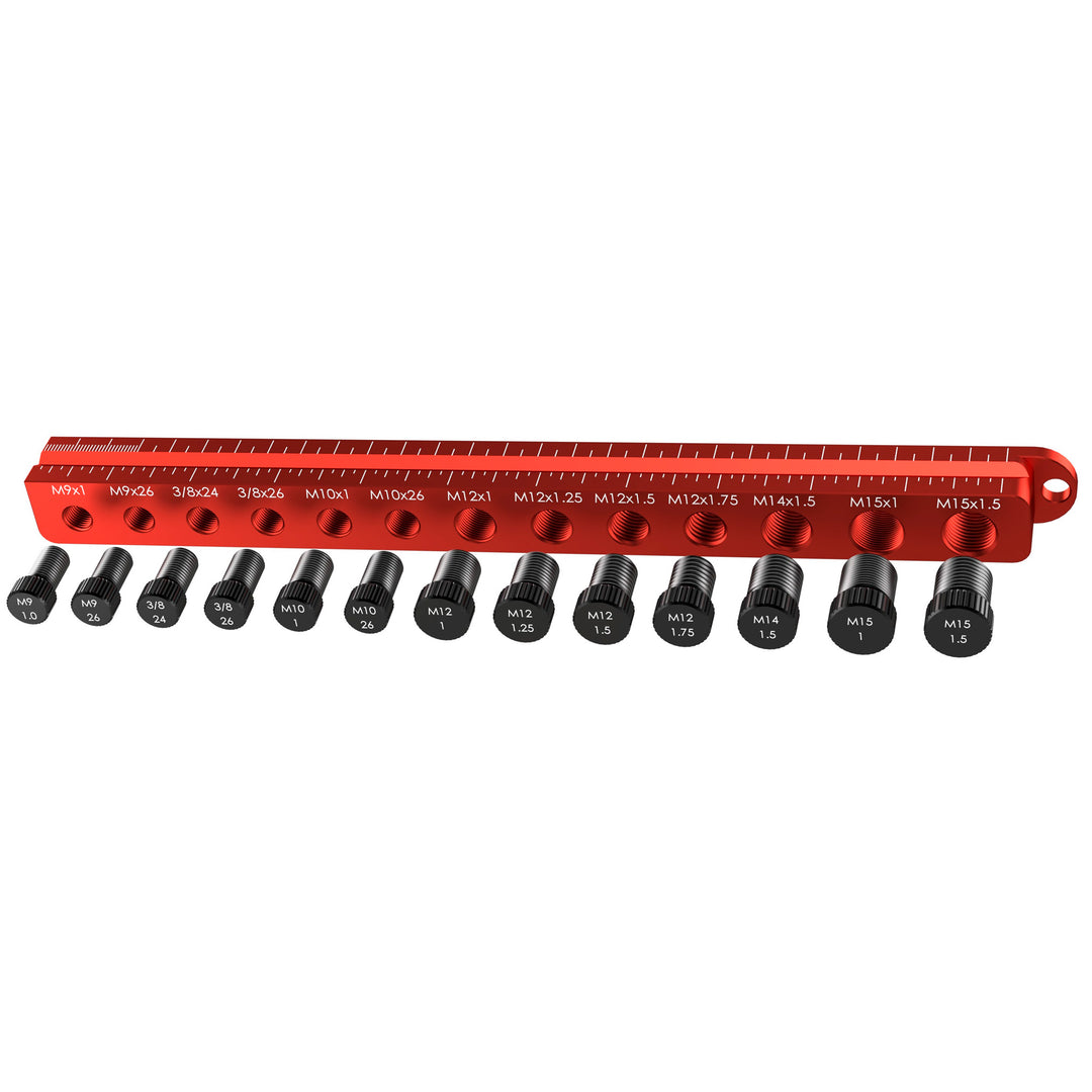 Measuring Tools Wheels Manufacturing Wheels Manufacturing Ruler Axle Cone Thread Gauge Brown