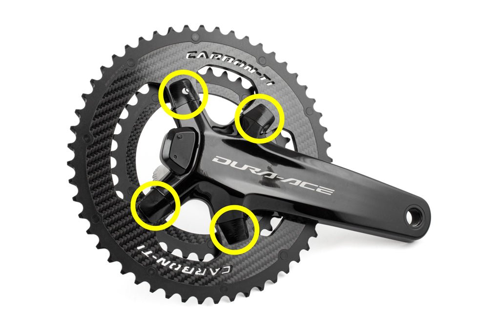 Carbon-Ti X-Cover DA9200 chainring bolt kit, black