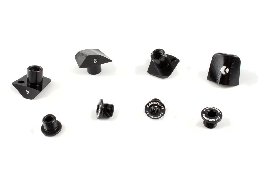 Carbon-Ti X-Cover DA9200 chainring bolt kit, black
