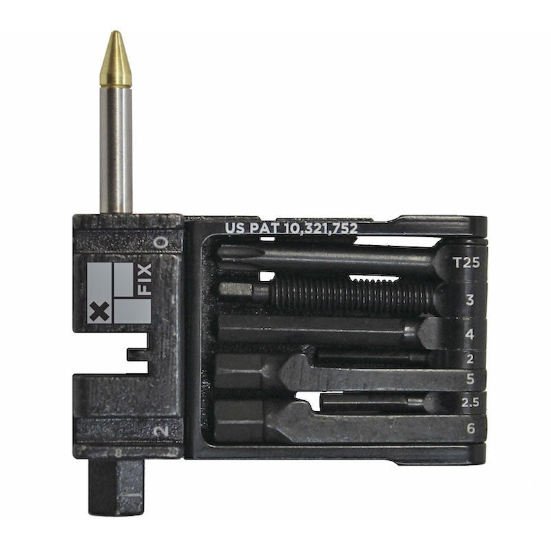 Multi Tools Fix Manufacturing Fix Manufacturing Wheelie Wrench Pro Folding Tool with Dynaplug Black Dark Slate Gray