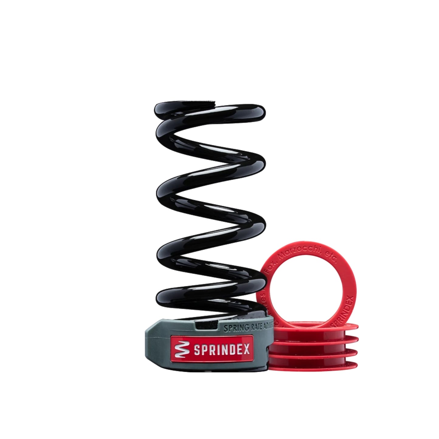 Rear Shock Spring Sprindex Sprindex Adjustable Rate Coil Spring 55x126mm - 610-690lbs Pale Violet Red