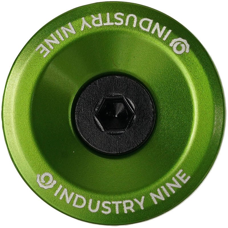 Headset Accessories Industry Nine Industry Nine Ultra Light Aluminum Top Cap Lime Dark Green