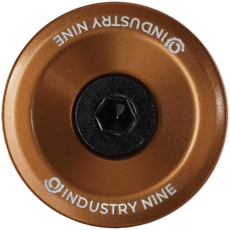Headset Accessories Industry Nine Industry Nine Ultra Light Aluminum Top Cap Bronze Saddle Brown