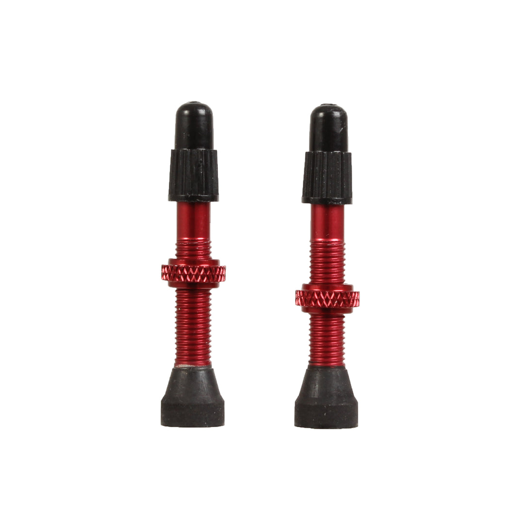 Tubeless Valves Industry Nine Industry Nine Tubeless Valves - 40mm Red Pair Dark Slate Gray
