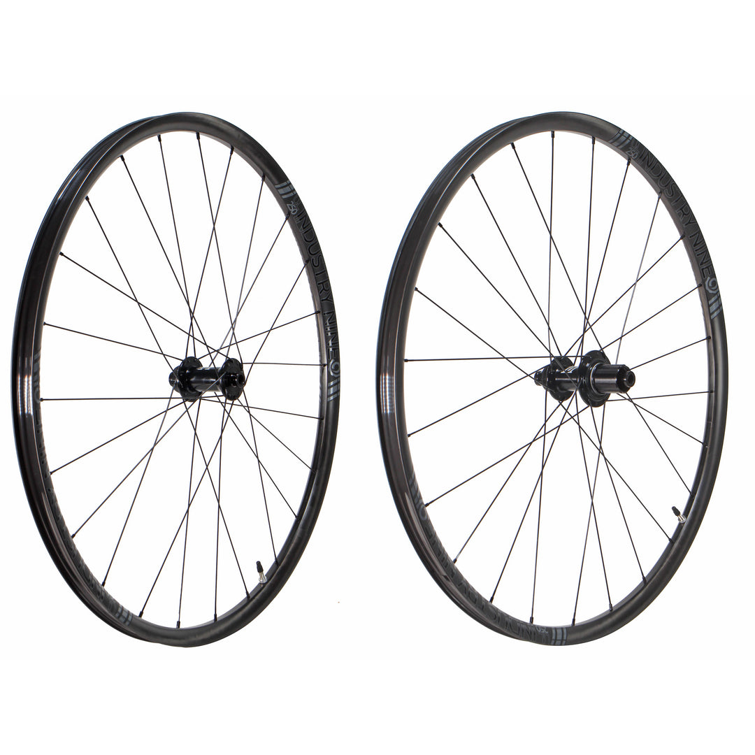 Wheels Industry Nine Industry Nine 1/1 Ultralite Wheelset 700c 12x100/142 TA HG11R Dark Slate Gray