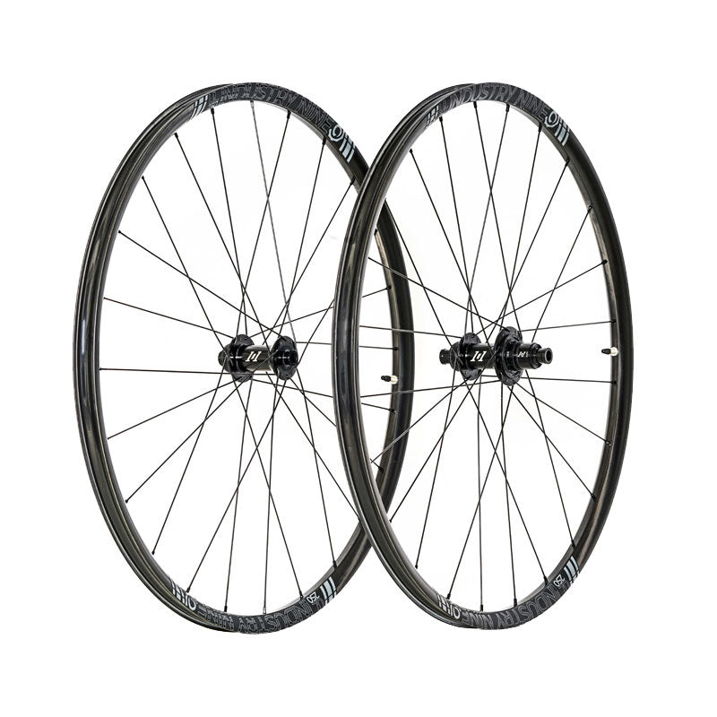 Wheels Industry Nine Industry Nine 1/1 Ultralite Wheelset 700c 12x100/142 TA XDR Dark Slate Gray