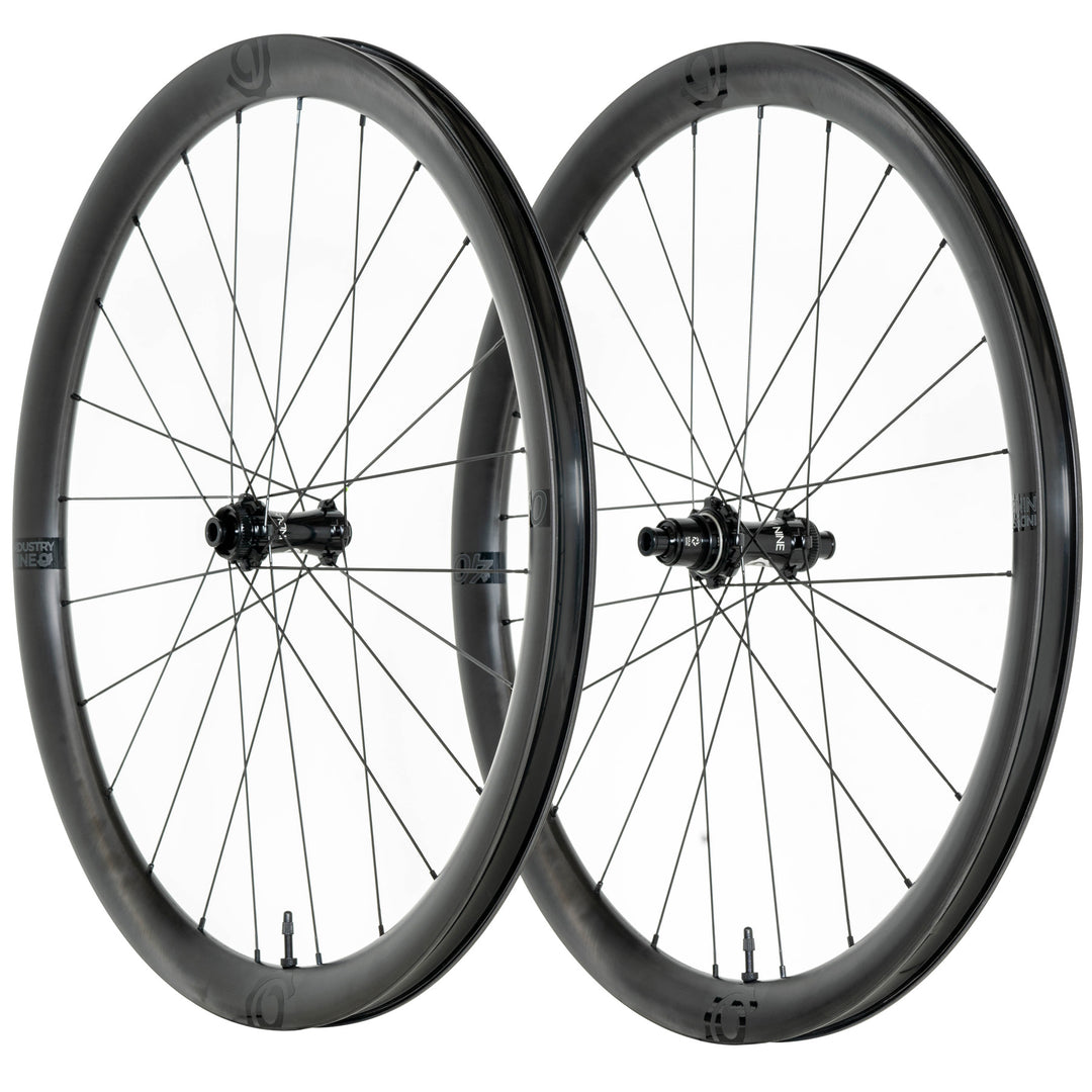 Wheels Industry Nine Industry Nine Solix SL AR40 Wheelset 700c 12x100/142 TA XDR Dark Slate Gray
