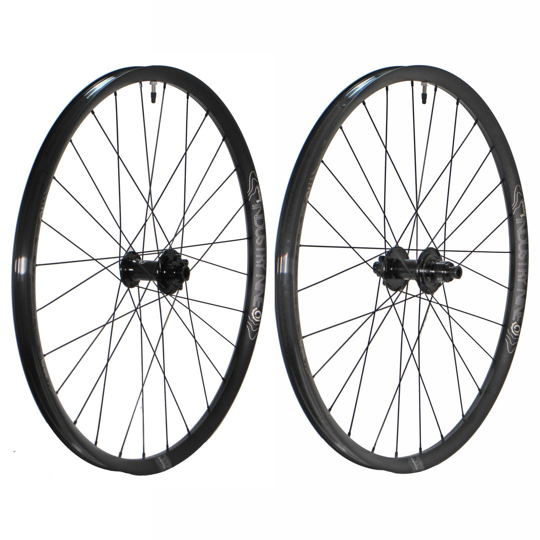 Wheels Industry Nine Industry Nine 1/1 Enduro S Wheelset - 29" 15 x 110mm/12 x 148mm 6-Bolt XD BLK Dark Slate Gray