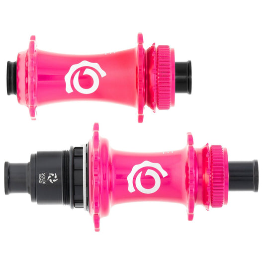 Hubs Industry Nine Industry Nine Solix CL Disc Hubs 12x100/142 TA 28h XDR Pink Pale Violet Red