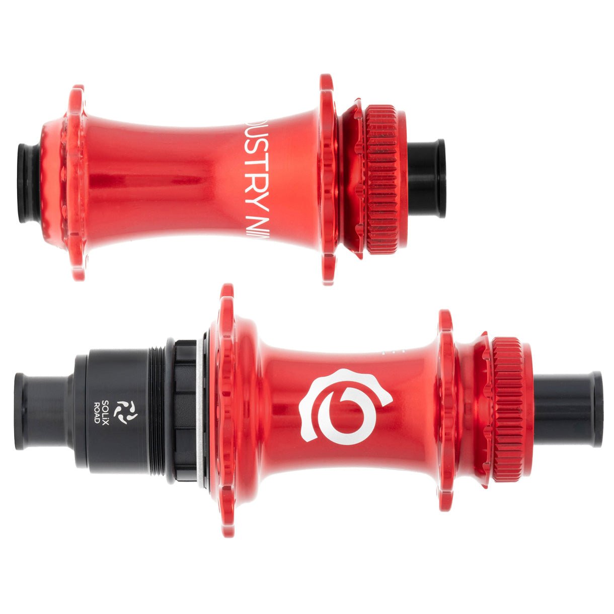 Hubs Industry Nine Industry Nine Solix CL Disc Hubs 12x100/142 TA 28h XDR Red Maroon