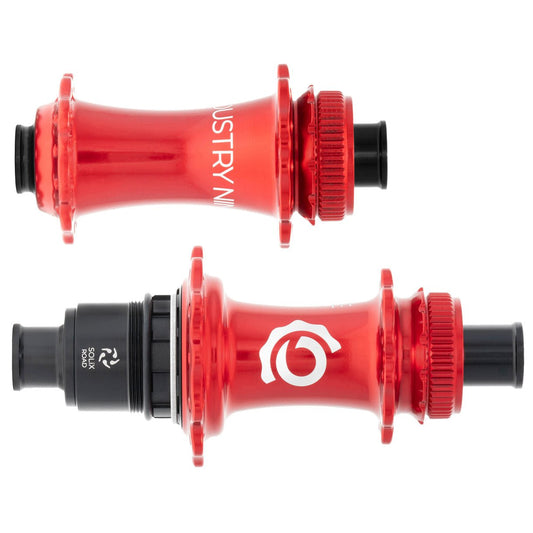 Hubs Industry Nine Industry Nine Solix CL Disc Hubs 12x100/142 TA 28h XDR Red Maroon
