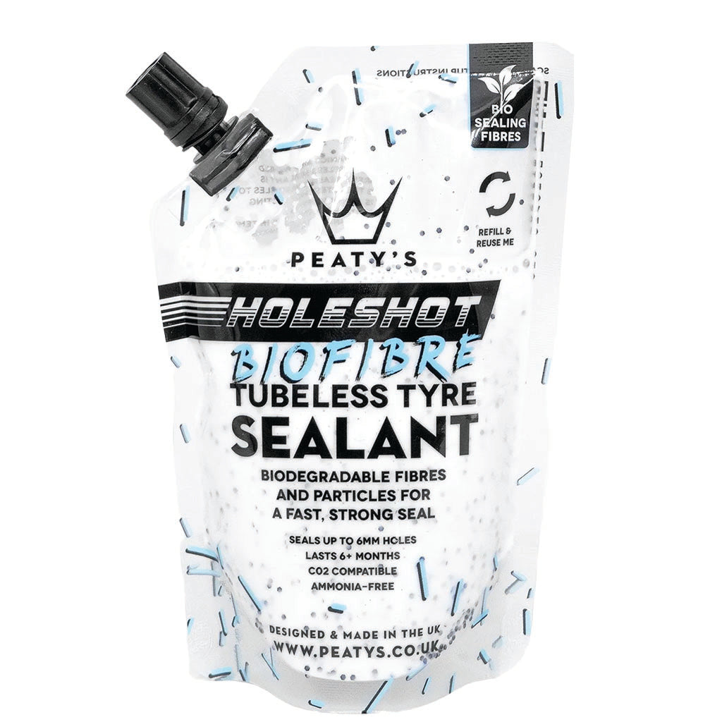 Peatys Holeshot BioFibre Tubeless Tire Sealant 120ml Pouch