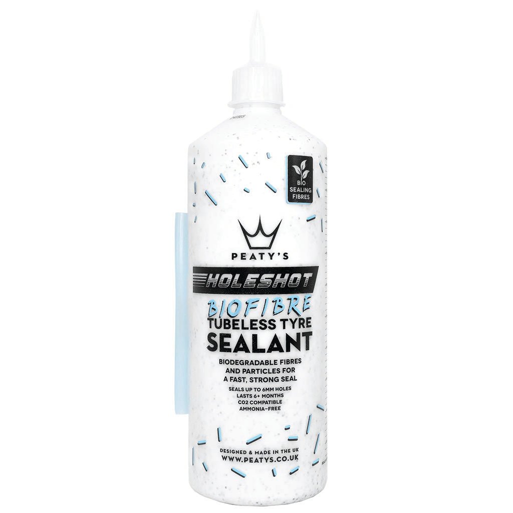 Tubeless Sealants Peaty's Peatys Holeshot BioFibre Tubeless Tire Sealant 1L Bottle Lavender