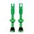 Peaty's Alloy Presta Valve Stem 42mm Pair Emerald