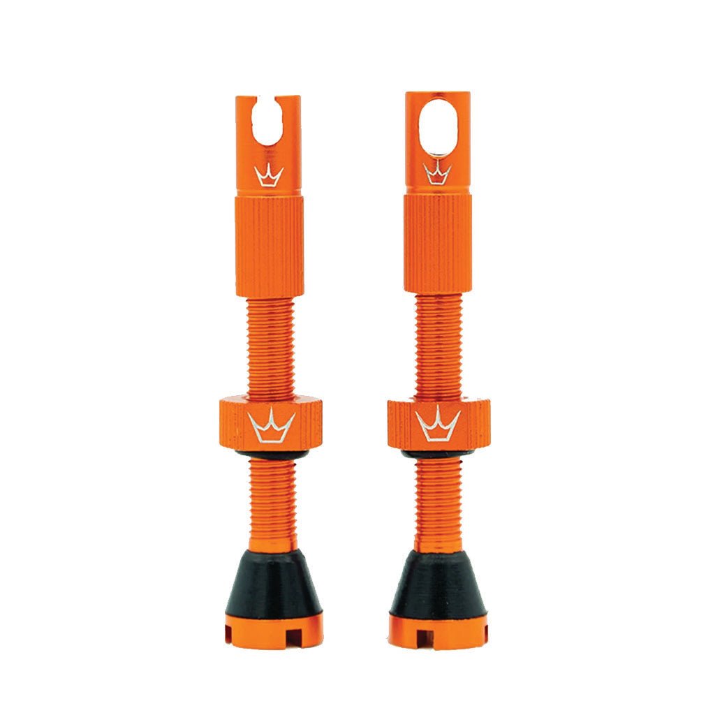 Peaty's Alloy Presta Valve Stem 60mm Pair Mango 