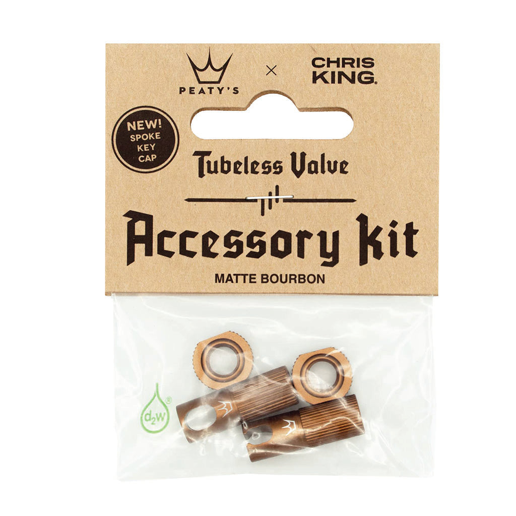 Peaty's Tubeless Valve Accessory Kit Bourbon