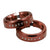 Lock-On Grip Clamps Peaty's Peatys Monarch Grip Lockrings Pair Red Sienna