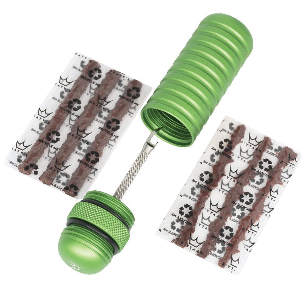 Tubeless Accessories Peaty's Peatys Holeshot Tubeless Puncture Plug Tool Emerald Dim Gray