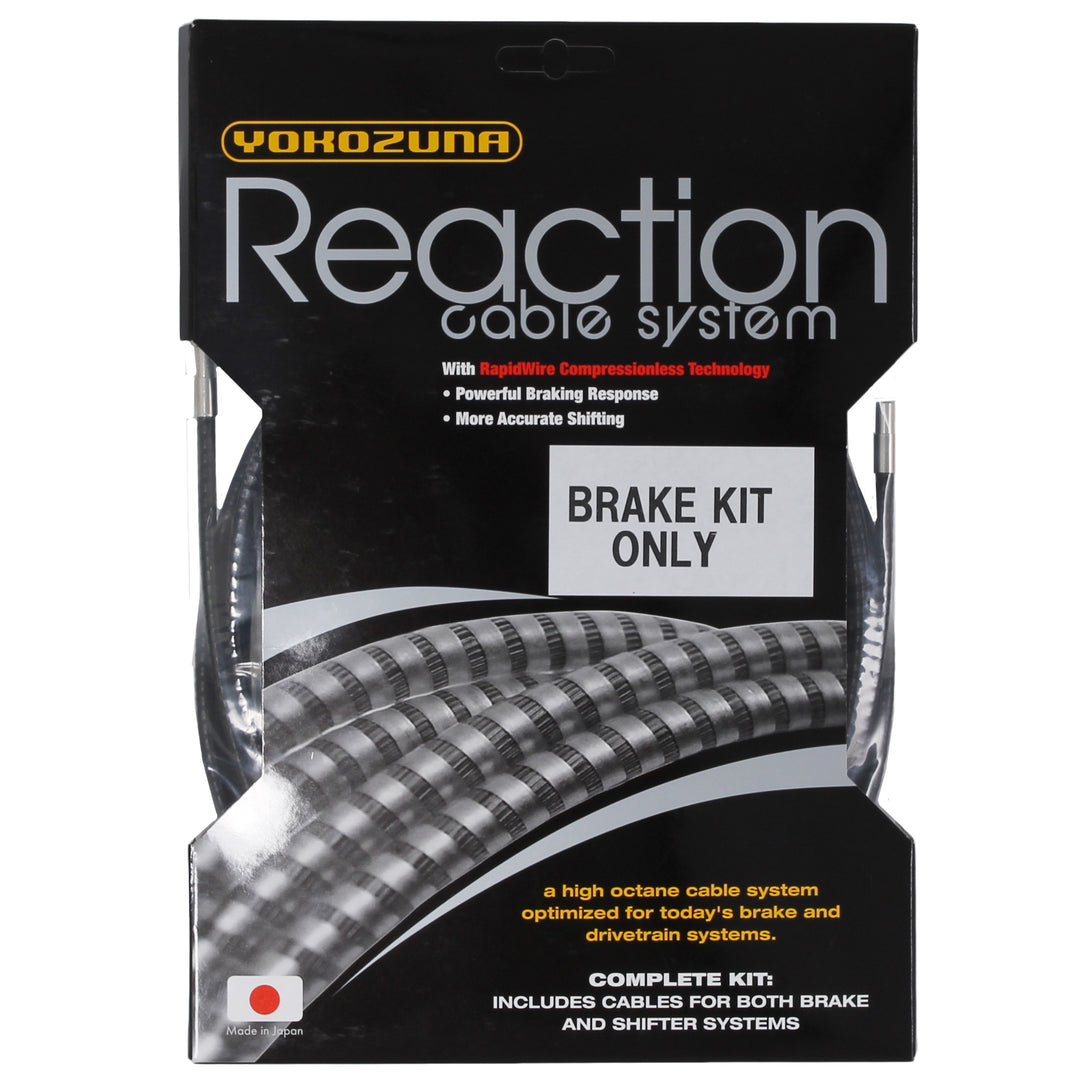 Cables and Housing Yokozuna Yokozuna Reaction Brake Cable/Housing Kit Rd/Mtn - Black Gray