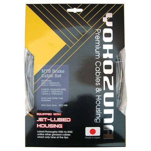 Cables and Housing Yokozuna Yokozuna Premium 2x Cable/Housing Kit 4mm Derail - F/R Set Blk Dark Slate Gray